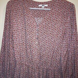 Purple Floral UNIQLO Dress Size S